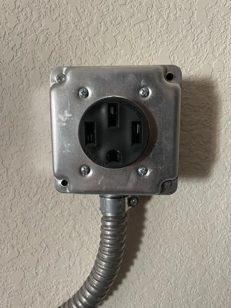 NEMA 14-50 outlet installed for Electrical Panel Upgrade in Santa Fe Springs