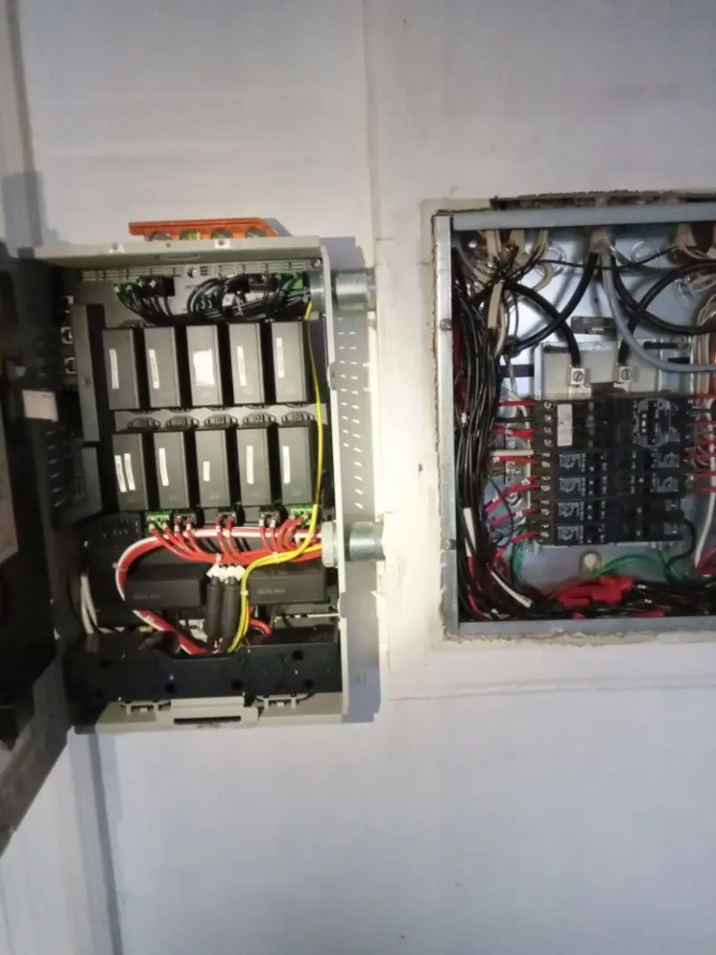 Electrical panel upgrade completed for Security Camera Wiring in Santa Fe Springs